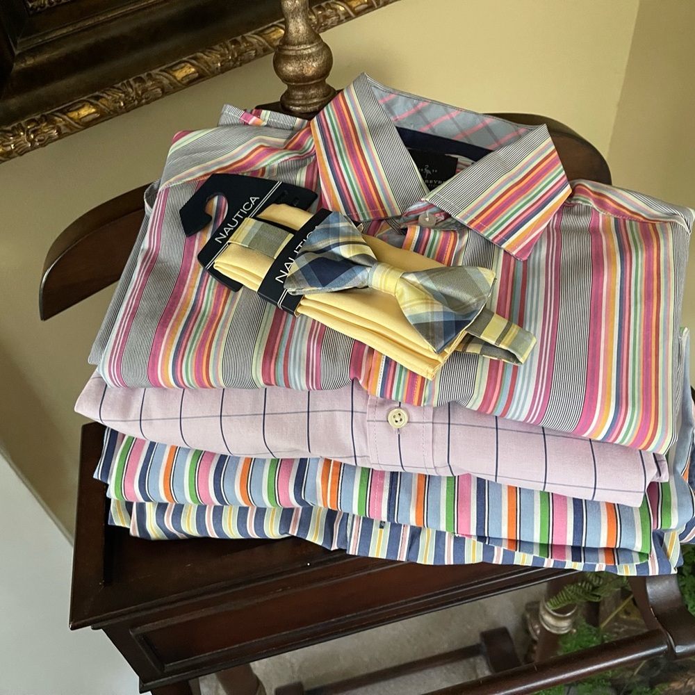 Men's SPRING Multicolor Striped Shirts